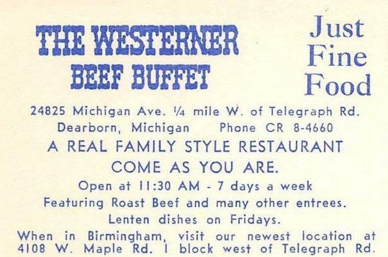 The Westerner - Vintage Postcard (newer photo)